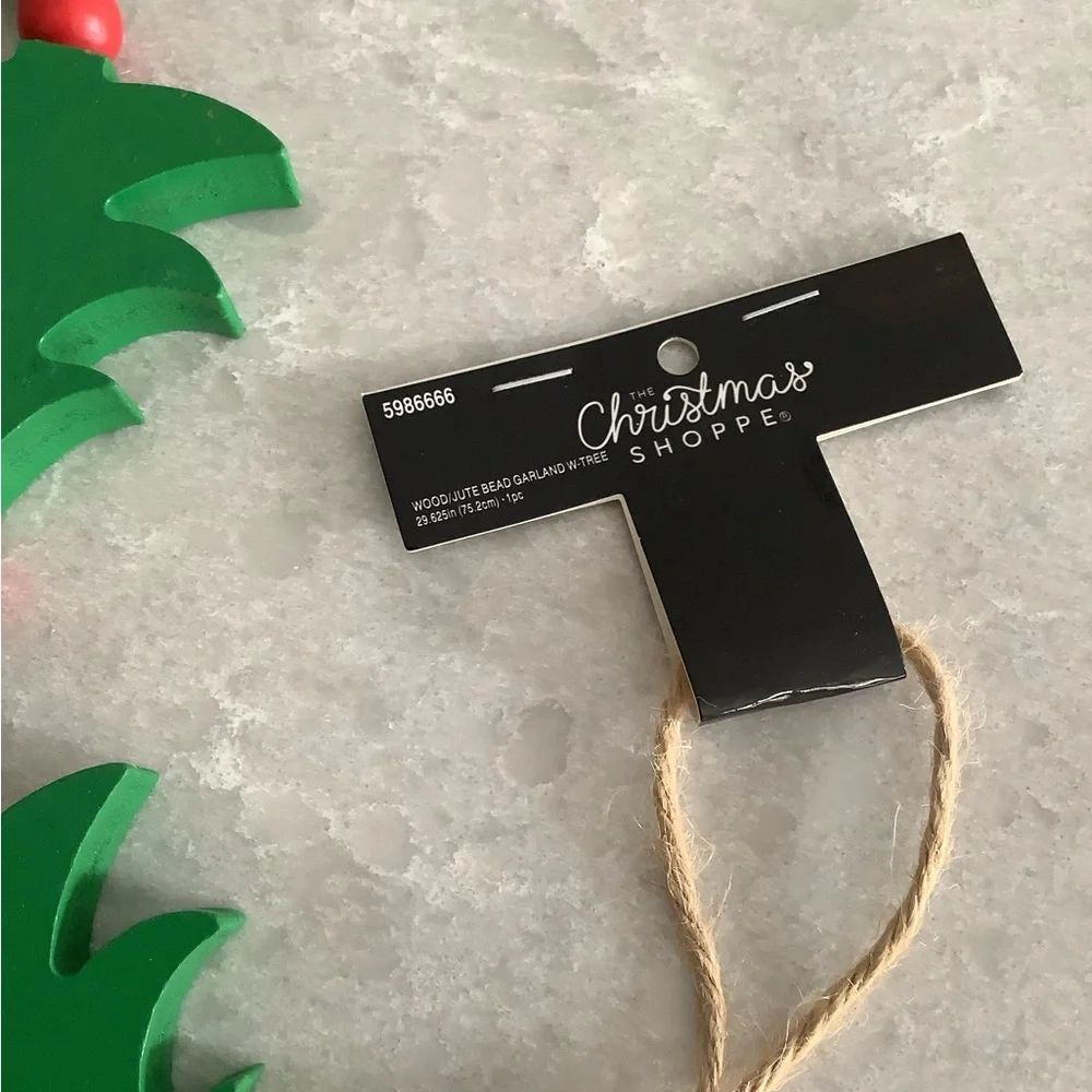 Wood Jute Garland Tree new
